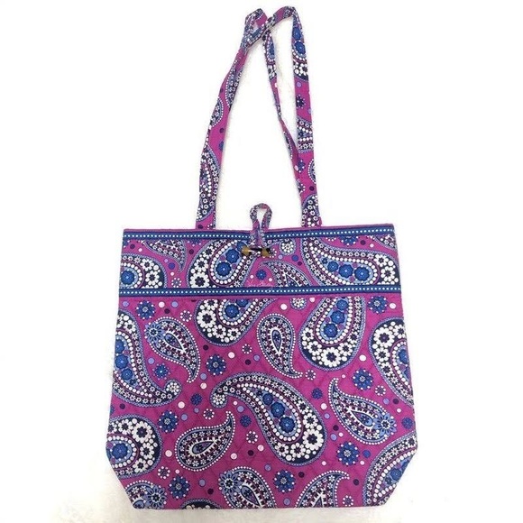 Vera Bradley Boysenberry Pattern Tote Bag - Picture 2 of 7
